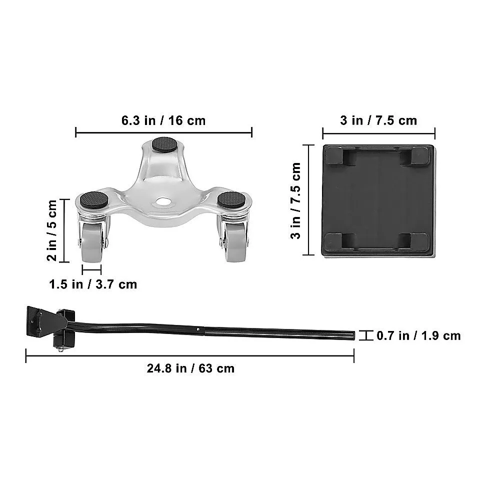 4 X All-purpose Dolly Metal Heavy Duty Furniture Mover Slider Set