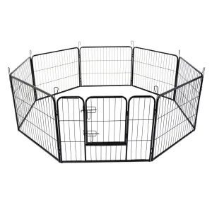 40" 8-Panel Pet Playpen | Dog Puppy Exercise Crate | Rabbit Fence Enclosure