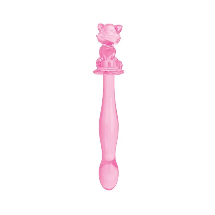 Glass Menagerie Kitty Glass Dildo - Pink