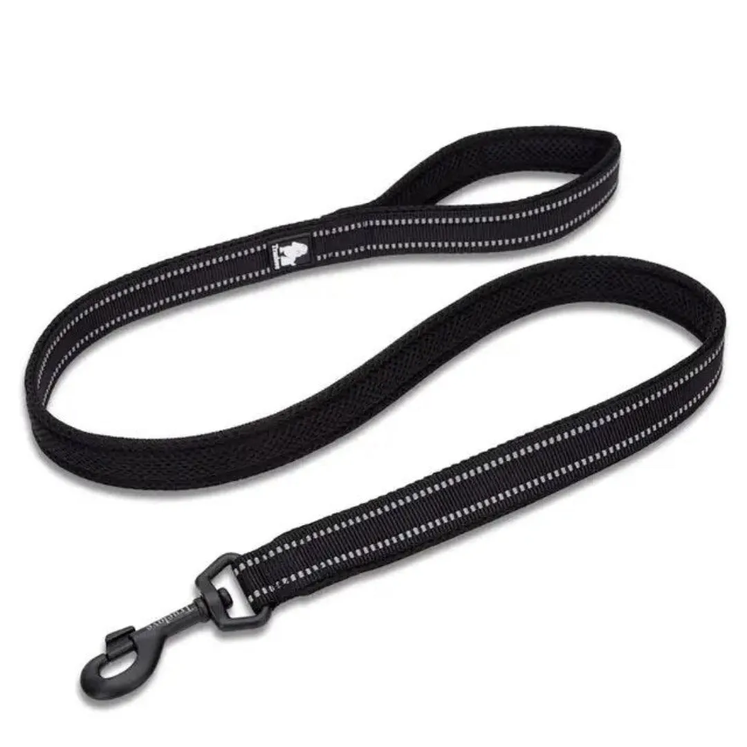 PetAffairs Reflective Safety Dog Leash (10 cm) Mesh-Padded Nylon